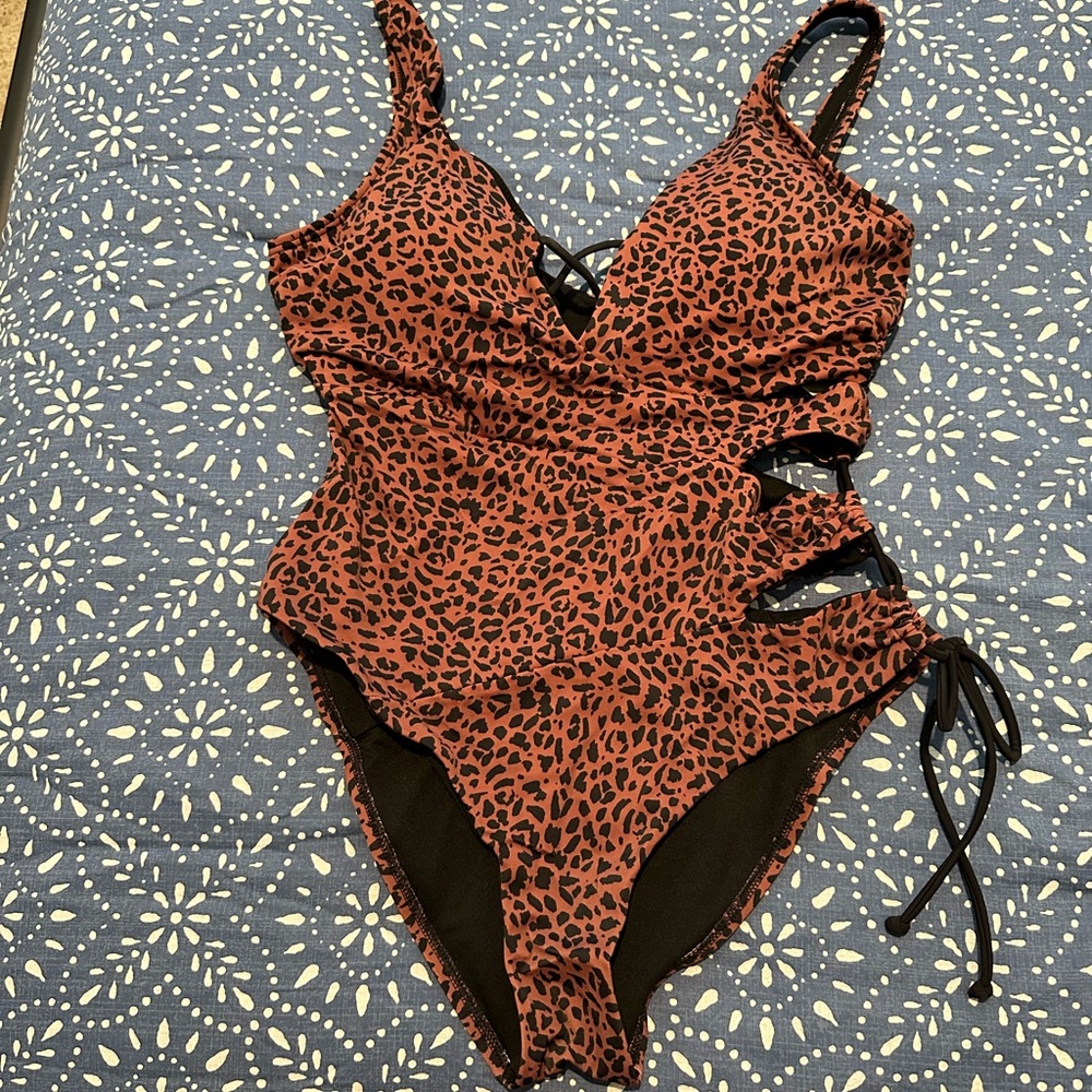 Ashley Graham Collection Cut Out One Piece Swimsuit Gem